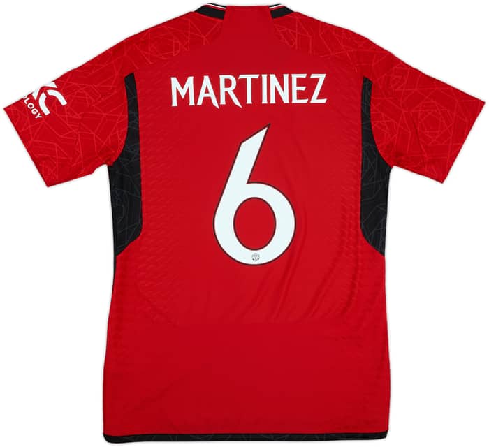 2023-24 Manchester United Authentic Home Shirt Martinez #6 - 10/10 - (M)