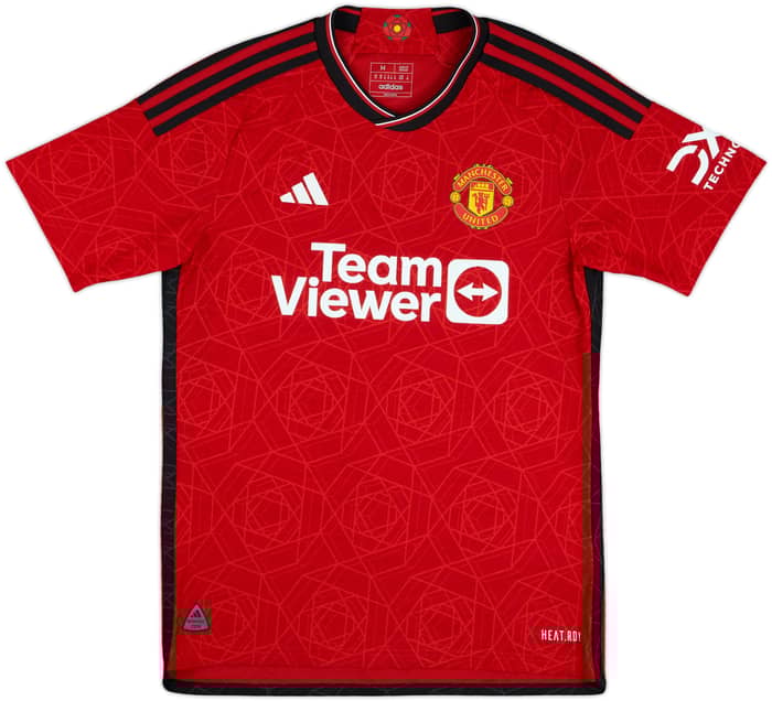2023-24 Manchester United Authentic Home Shirt Martinez #6 - 10/10 - (M)