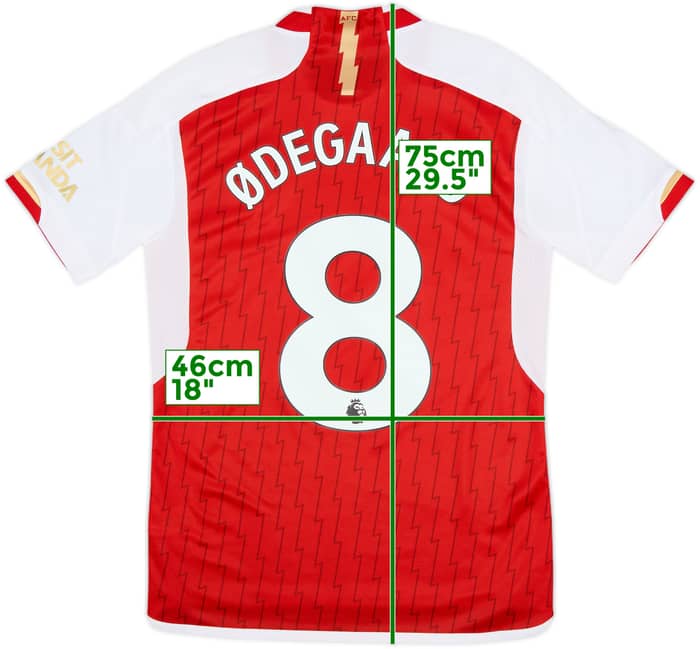 2023-24 Arsenal Home Shirt Odegaard #8 - 10/10 - (S)