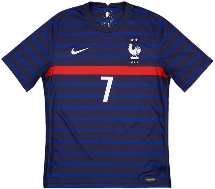 2020-21 France Home Shirt Griezmann #7 - 9/10 - (M)