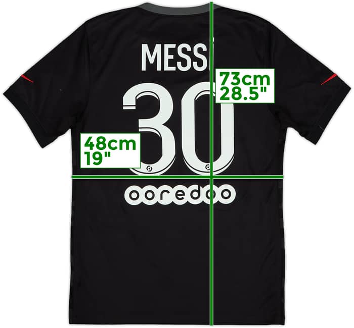 2021-22 Paris Saint-Germain Third Shirt Messi #30 - 10/10 - (S)