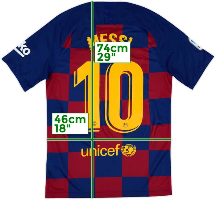 2019-20 Barcelona Home Shirt Messi #10 - 10/10 - (S)