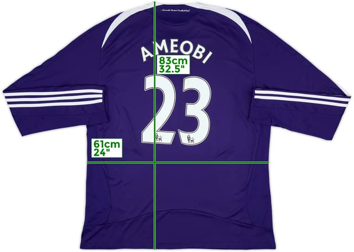 2008-09 Newcastle Away L/S Shirt Ameobi #23 - 8/10 - (XXL)