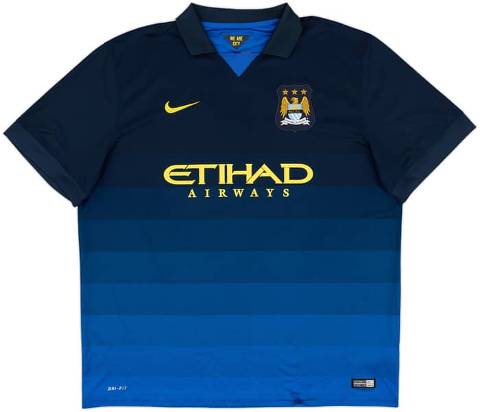 2014-15 Manchester City Away Shirt Kun Aguero #16 - 8/10 - (XXL)