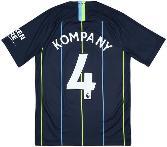 2018-19 Manchester City Away Shirt Kompany #4 - 10/10 - (S)
