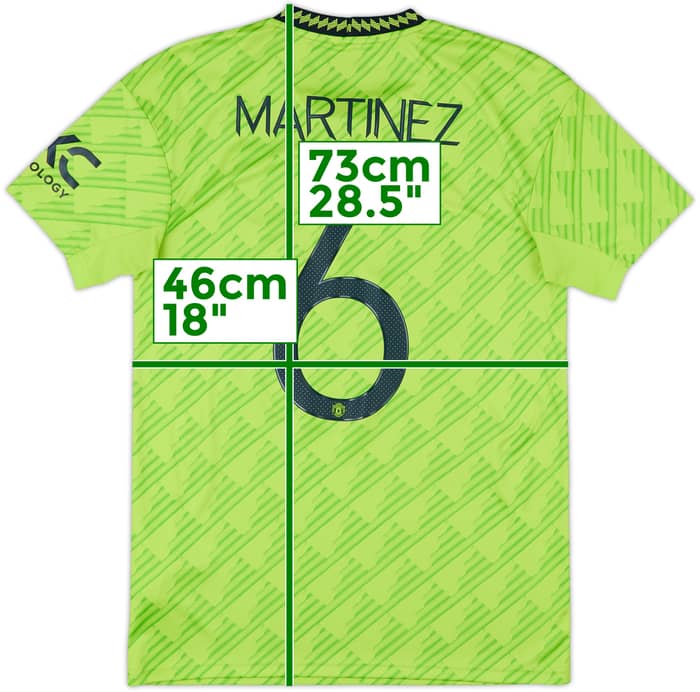 2022-23 Manchester United Third Shirt Martinez #6 - 10/10 - (S)