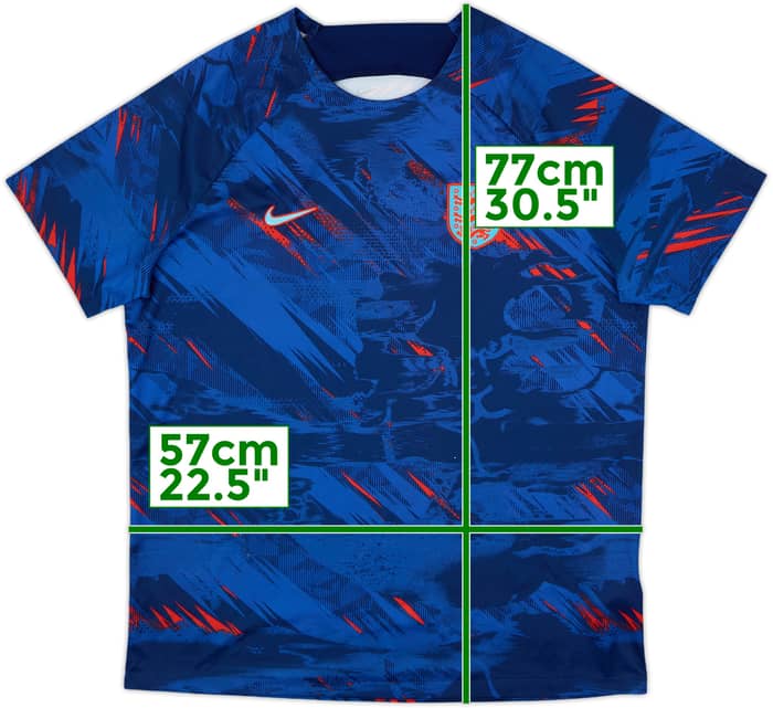 2022-23 England Nike Training Shirt - 8/10 - (XL)