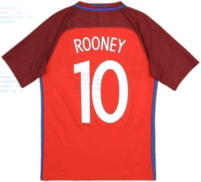 2016-17 England Away Shirt Rooney #10 - 6/10 - (S)