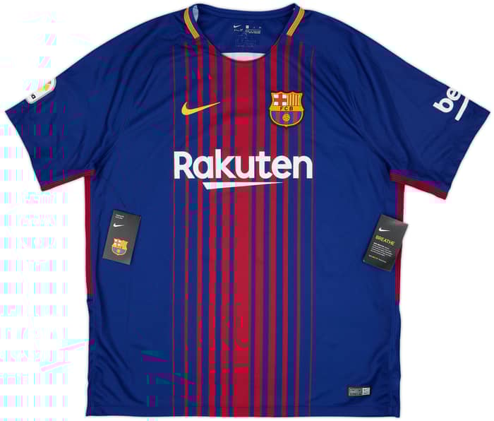 2017-18 Barcelona Home Shirt Messi #10 (XL)