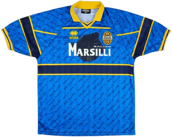 1998-99 Hellas Verona Match Issue Home Shirt #11