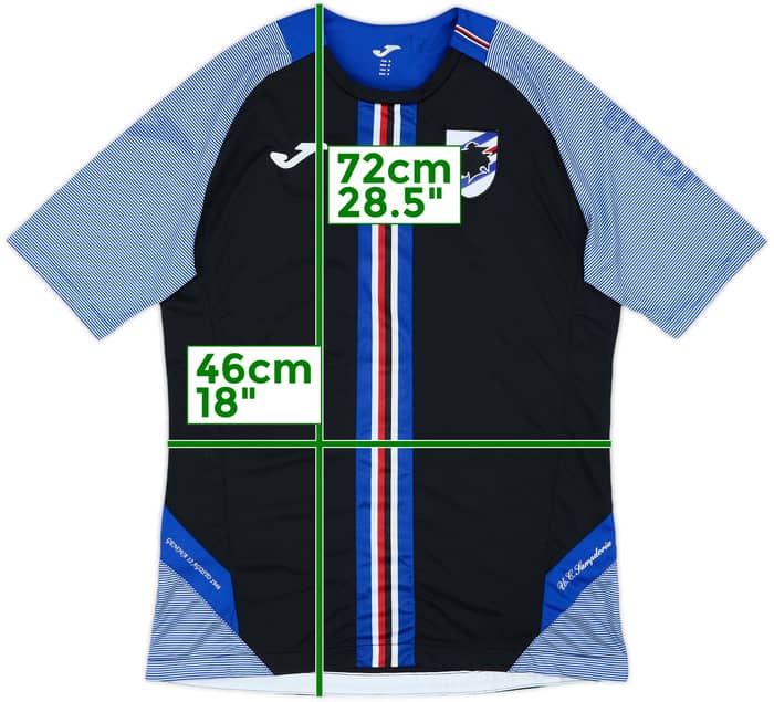 2019-20 Sampdoria Joma Training Shirt - 9/10 - (M)