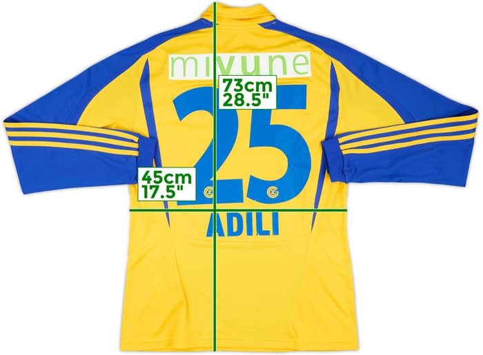 2010-12 Grasshoppers Match Issue Away L/S Shirt Adili #25
