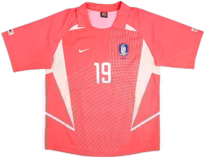 2002-03 South Korea Home Shirt J.H.Ahn #19 - 6/10 - (M)