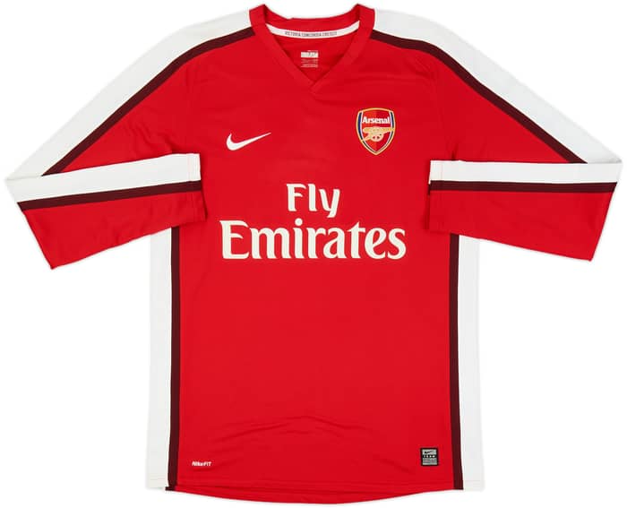 2008-10 Arsenal Home L/S Shirt Fabregas #4 - 6/10 - (S)