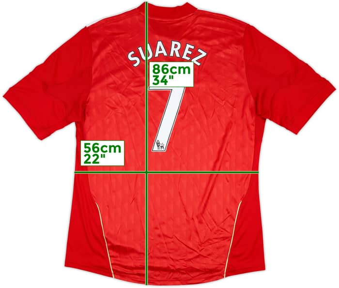 2010-12 Liverpool Home Shirt Suarez #7 - 6/10 - (XL)