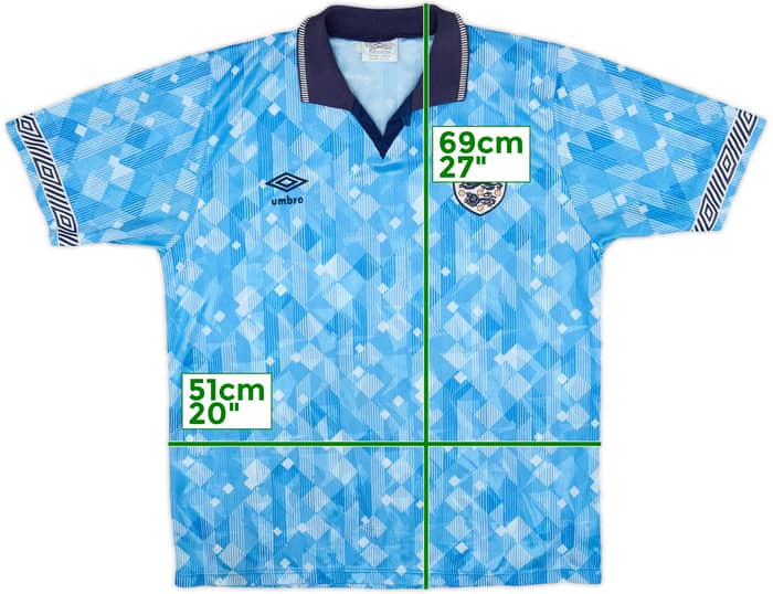 1990-92 England Third Shirt - 6/10 - (M)