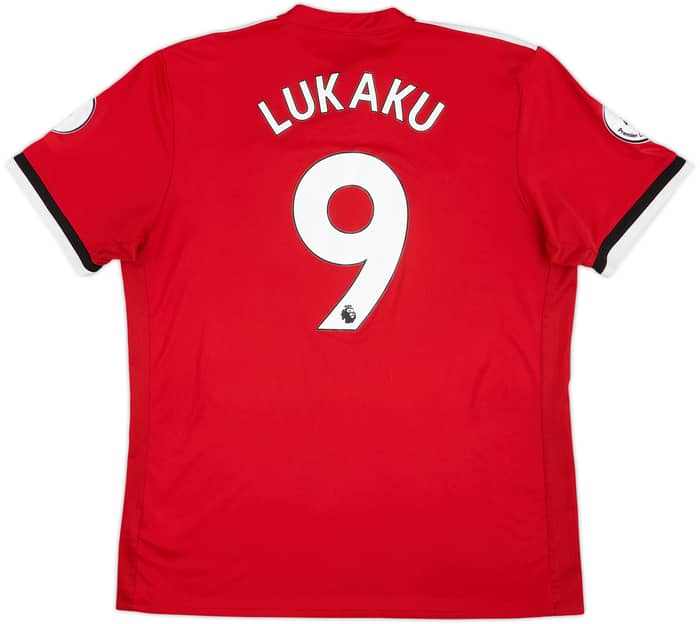 2017-18 Manchester United Home Shirt Lukaku #9 - 6/10 - (XL)