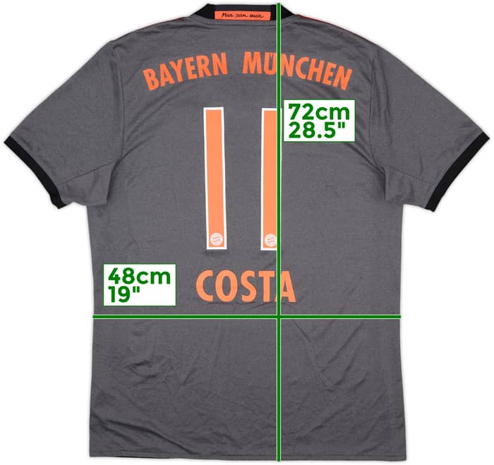 2016-17 Bayern Munich Away Shirt D.Costa #11 - 9/10 - (M)