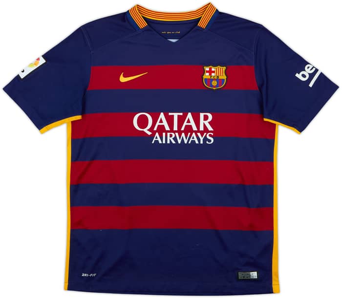 2015-16 Barcelona Home Shirt Messi #10 - 6/10 - (XL.Boys)