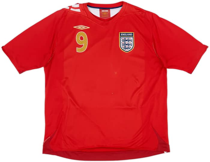 2006-08 England Away Shirt Rooney #9 - 5/10 - (XXL)