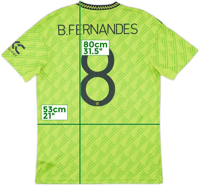 2022-23 Manchester United Third Shirt B.Fernandes #8 - 10/10 - (L)