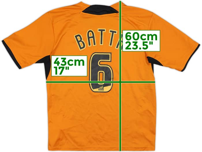 2013-14 Wolves Home Shirt Batth #6 - 10/10 - (L.Boys)