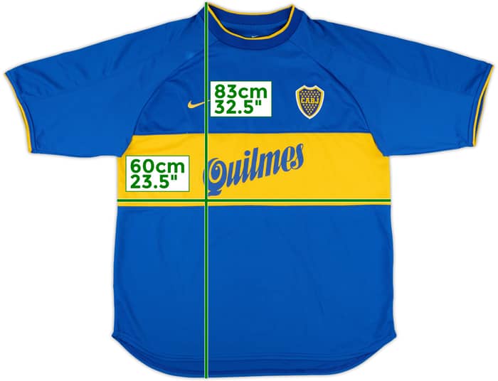 2000-01 Boca Juniors Home Shirt - 8/10 - (XL)