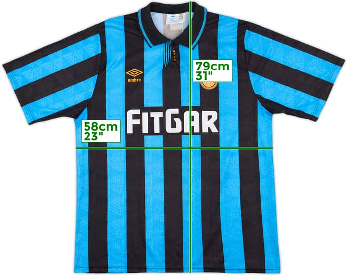 1991-92 Inter Milan Home Shirt - 8/10 - (L)