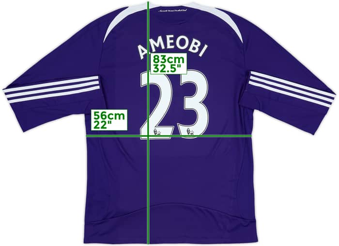 2008-09 Newcastle Away L/S Shirt Ameobi #23 - 8/10 - (XL)