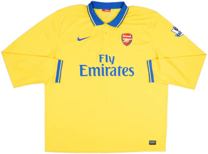2013-14 Arsenal Away L/S Shirt J.Y.Park #30 - 5/10 - (3XL)