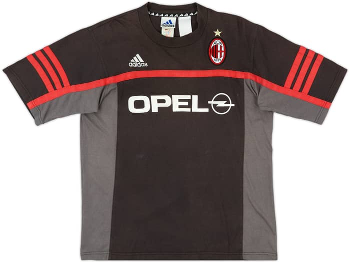2000-01 AC Milan adidas Cotton Tee - 8/10 - (M/L)