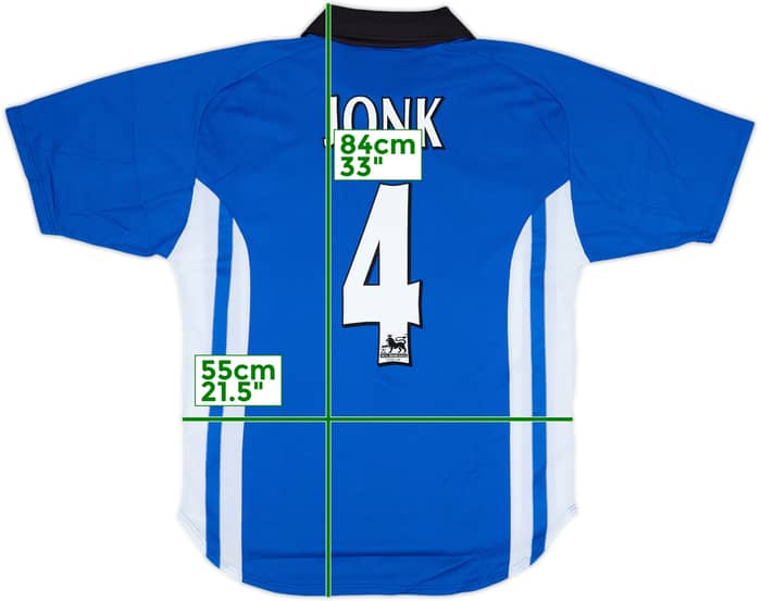 1999-00 Sheffield Wednesday Home Shirt Jonk #4 - 9/10 - (M)