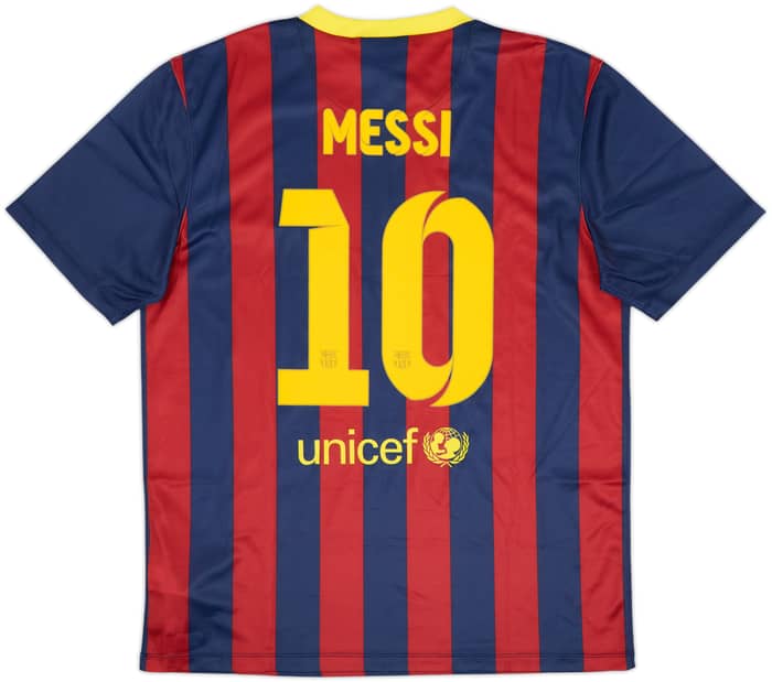 2013-14 Barcelona Básica Camiseta Local Messi #10 (L)