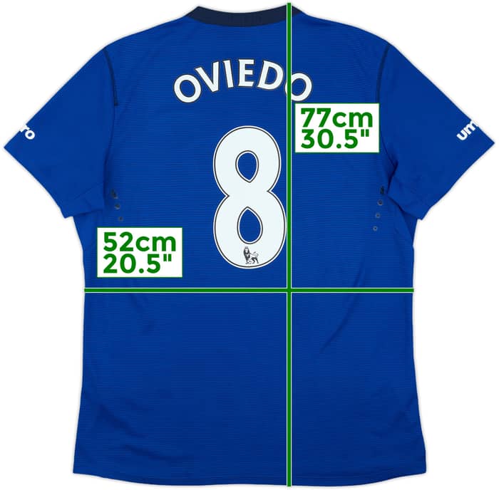 2014-15 Everton Home Shirt Oviedo #8 - 7/10 - (L)
