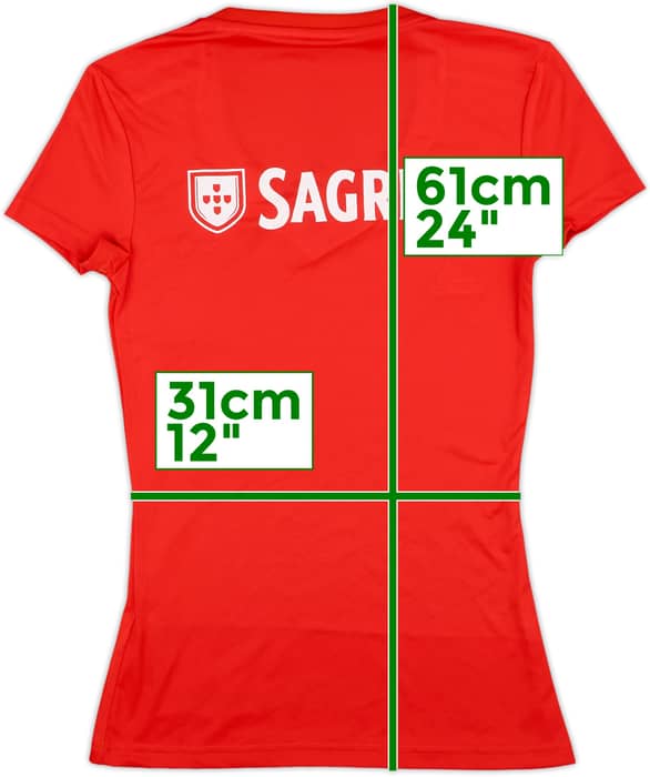 2018-19 Benfica Home Shirt - 9/10 - (Women's XXS)