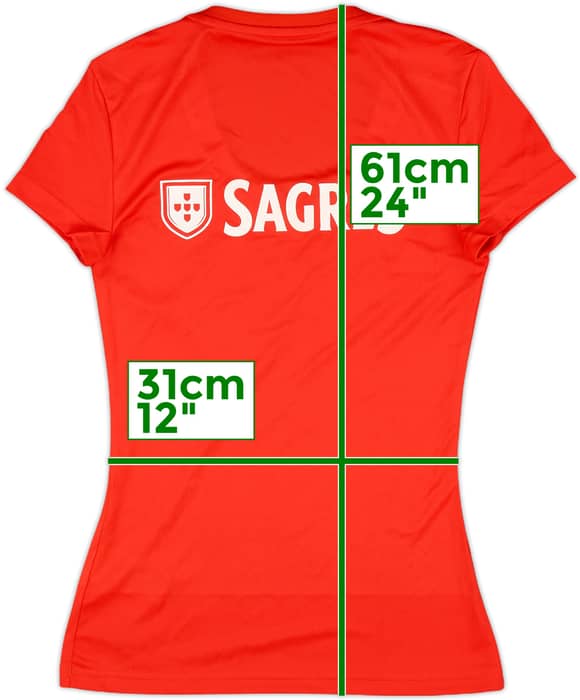2018-19 Benfica Home Shirt - 9/10 - (Women's XXS)