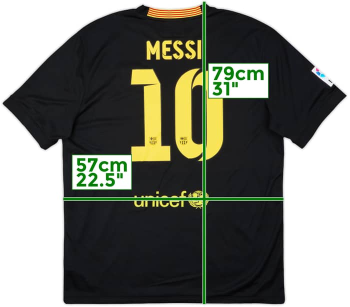 2013-14 Barcelona Third Shirt Messi #10 - 8/10 - (XL)