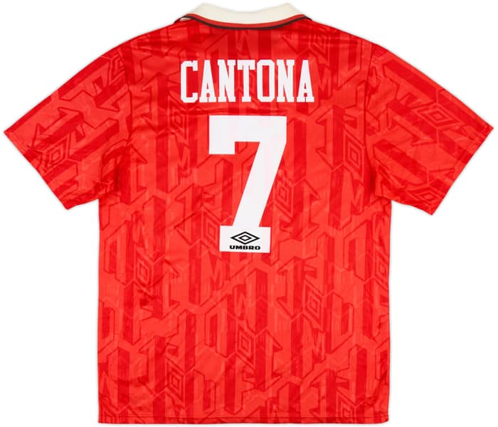 1992-94 Manchester United Home Shirt Cantona #7 - 9/10 - (L)