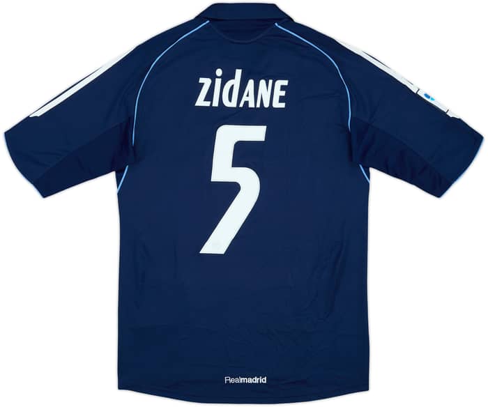 2005-06 Real Madrid Camiseta Visitante Zidane #5 (S)