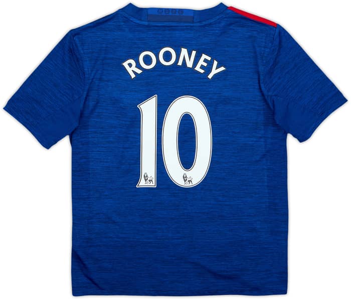 2016-17 Manchester United Away Shirt Rooney #10 - 10/10 - (9-10 Years)