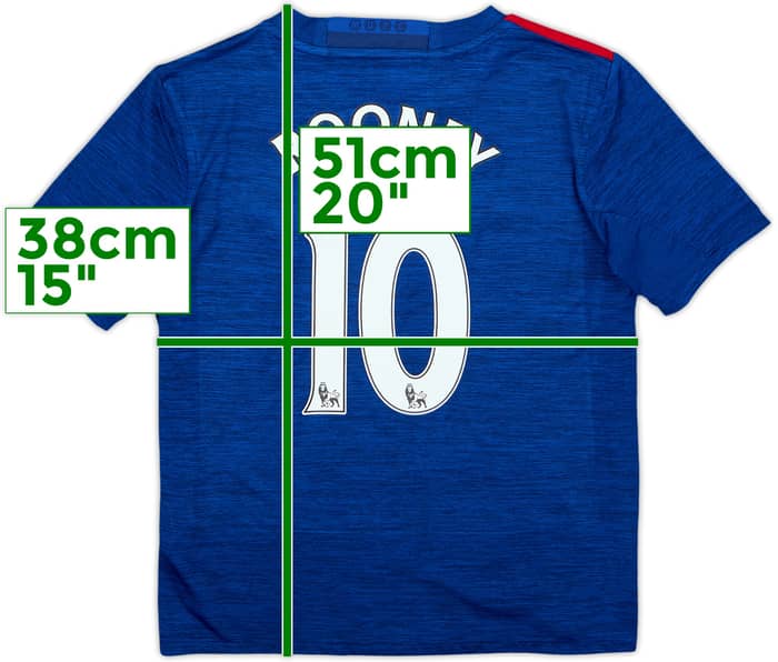 2016-17 Manchester United Away Shirt Rooney #10 - 10/10 - (9-10 Years)