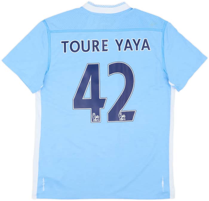 2011-12 Manchester City Home Shirt Toure Yaya #42 - 8/10 - (L)