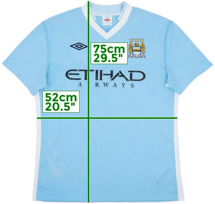 2011-12 Manchester City Home Shirt Toure Yaya #42 - 8/10 - (L)