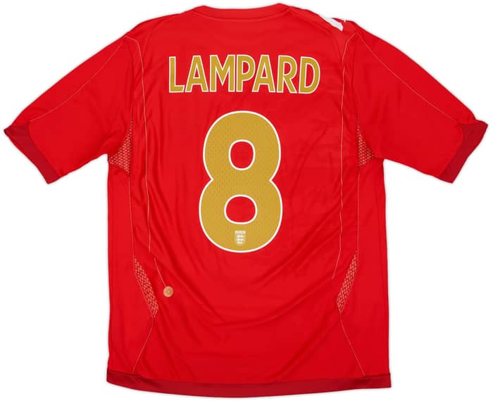 2006-08 England Away Shirt Lampard #8 - 5/10 - (M)