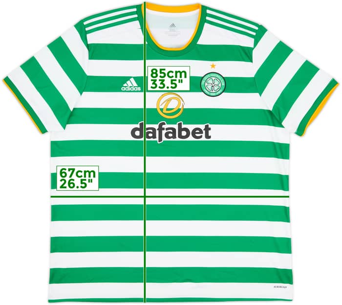 2020-21 Celtic Home Shirt - 8/10 - (XXL)