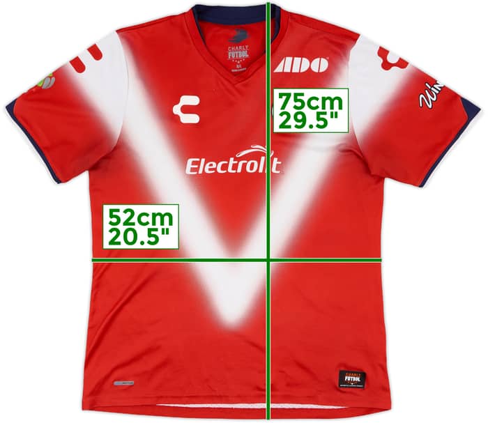 2016-17 Tiburones Rojos Veracruz Home Shirt - 9/10 - (L)