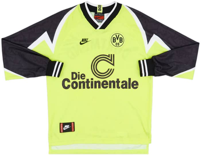 1995-96 Borussia Dortmund Home L/S Shirt - 8/10 - (S)