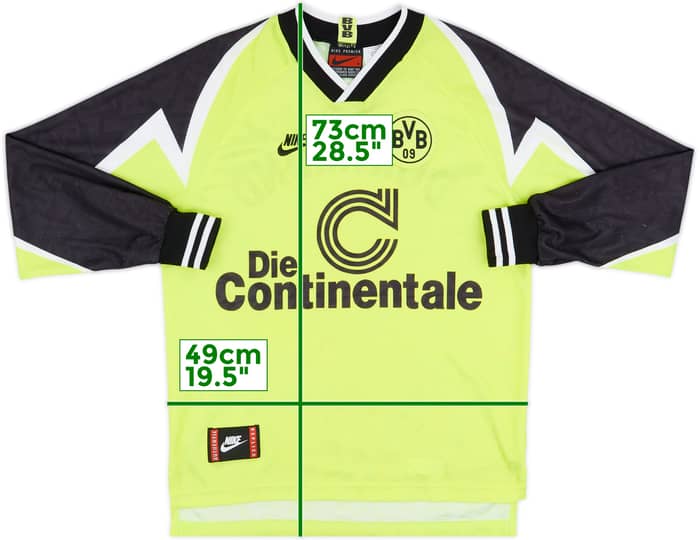 1995-96 Borussia Dortmund Home L/S Shirt - 8/10 - (S)