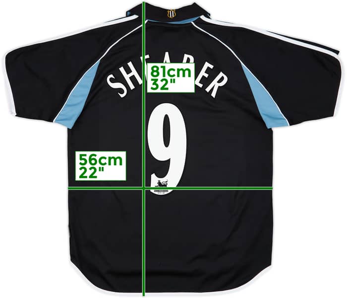 2000-01 Newcastle Away Shirt Shearer #9 - 8/10 - (M)