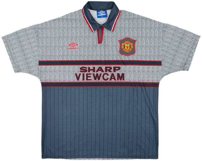1995-96 Manchester United Away Shirt Cantona #7 - 8/10 - (XL)